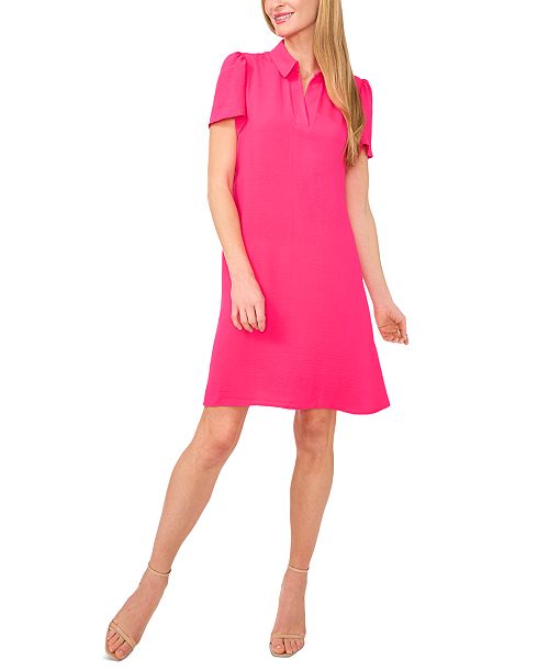 alfani CeCe Women's Short-Sleeve Collared Polo Dress Women's Fashion Shoes & Accessories