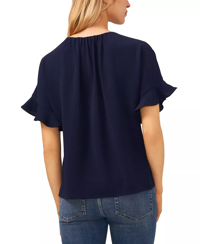 Alfani CeCe Women's Short Sleeve Drop Shoulder Wide Scoop Neck Blouse Women's Fashion Shoes & Accessories