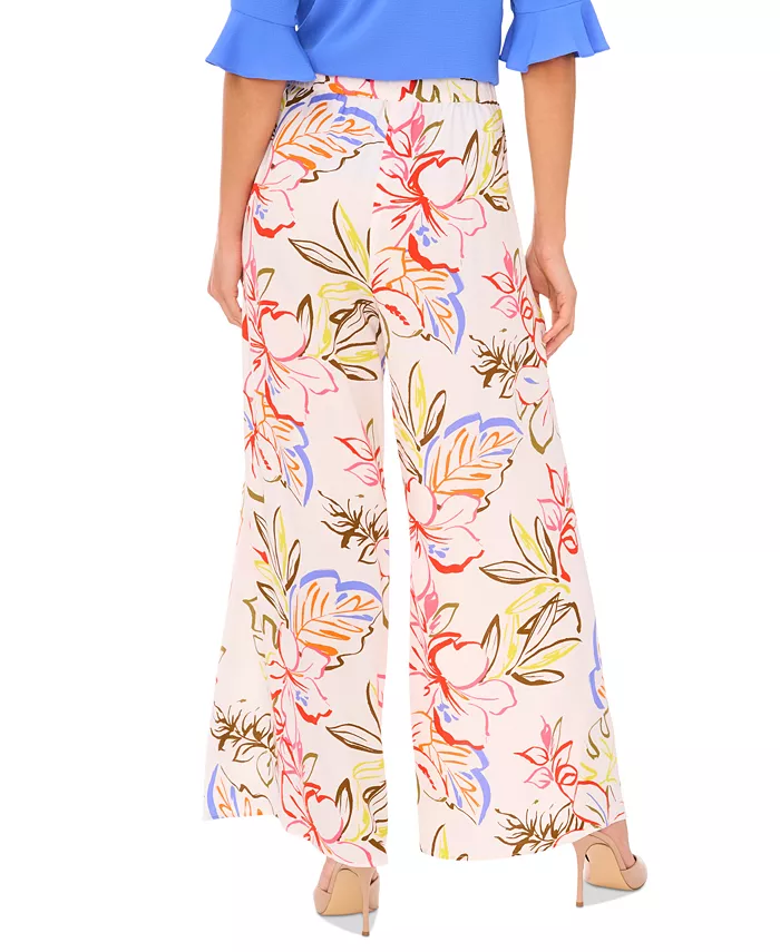 Alfani CeCe Women's Tropical-Print Self-Tie Overlap Pants Women's Fashion Shoes & Accessories