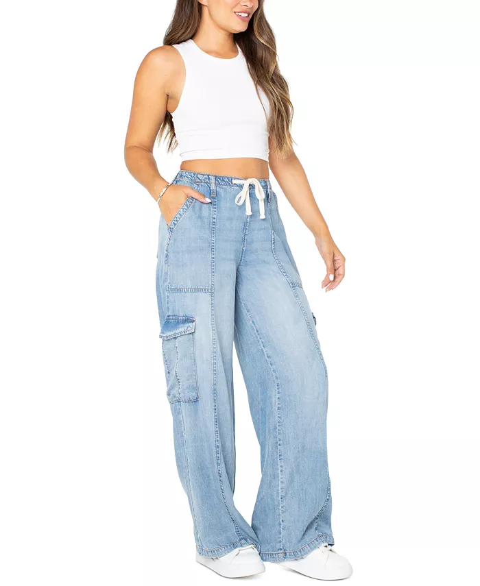 Alfani Celebrity Pink Juniors' Pull-On Cargo Jeans Juniors'