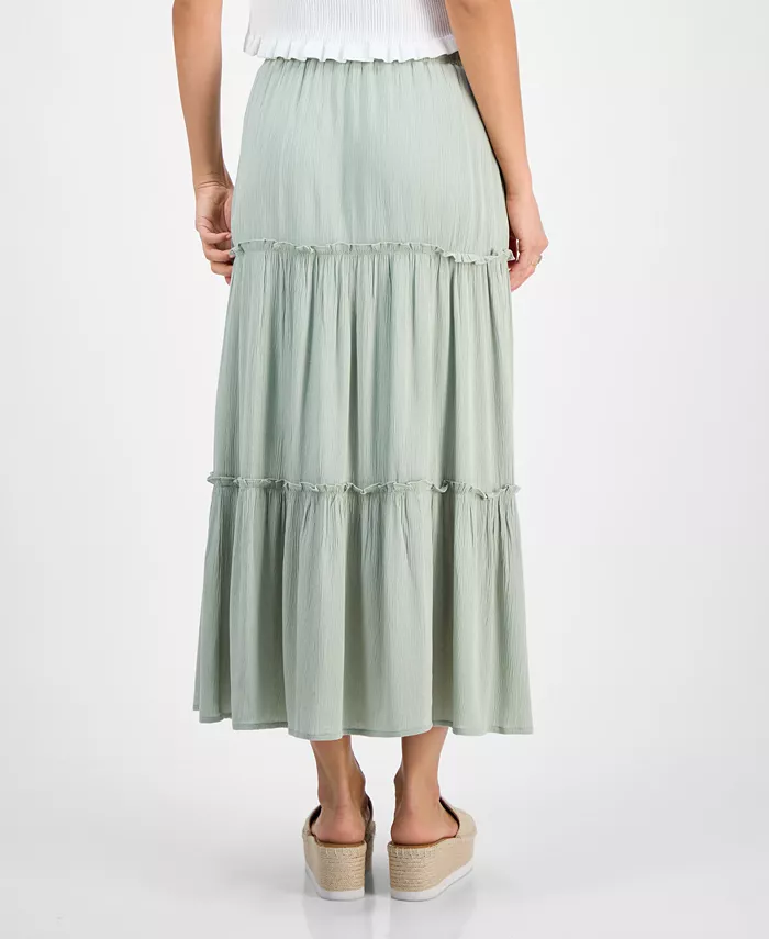 Alfani Celebrity Pink Juniors' Ruffle-Tiered Maxi Skirt Juniors'