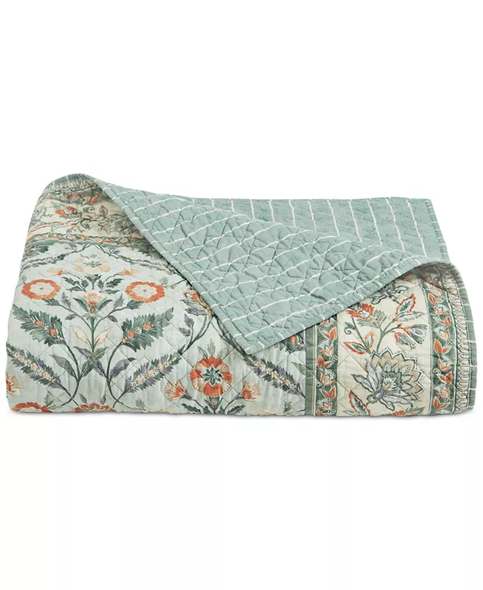 Alfani Charter Club Jacobean Border 3-Pc. Quilt Set King Exclusively At Macy's Bed & Bath