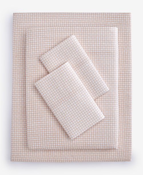 alfani Charter Club LAST ACT Latticework Printed 550-Thread Count 4-Pc. Sheet Set King Exclusively at Macy's Bed & Bath