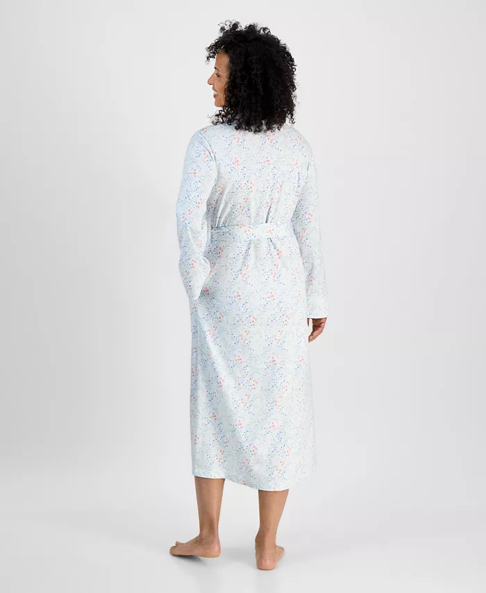 Alfani Charter Club Women's Cotton Printed Mother's Day Robe Exclusively At Macy's Women's Fashion Shoes & Accessories