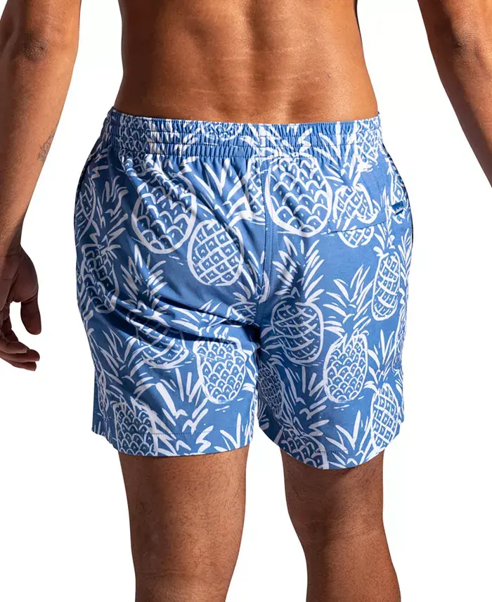Alfani Chubbies Men's The Thigh-Naples Quick-Dry 5-1/2" Swim Trunks With Boxer Brief Liner Men's Fashion & Accessories