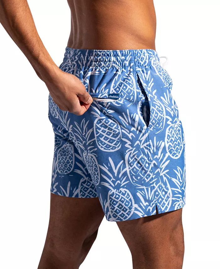 Alfani Chubbies Men's The Thigh-Naples Quick-Dry 5-1/2" Swim Trunks With Boxer Brief Liner Men's Fashion & Accessories