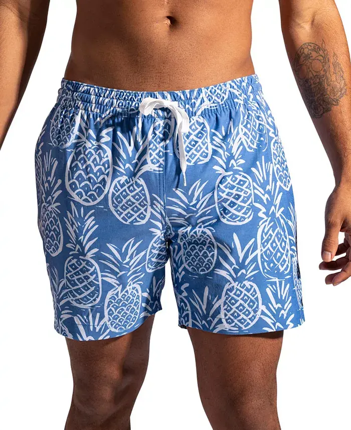 Alfani Chubbies Men's The Thigh-Naples Quick-Dry 5-1/2" Swim Trunks With Boxer Brief Liner Men's Fashion & Accessories
