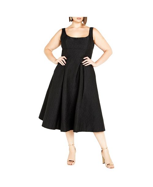 alfani CITY CHIC Plus Size Estella Dress Women's Fashion Shoes & Accessories
