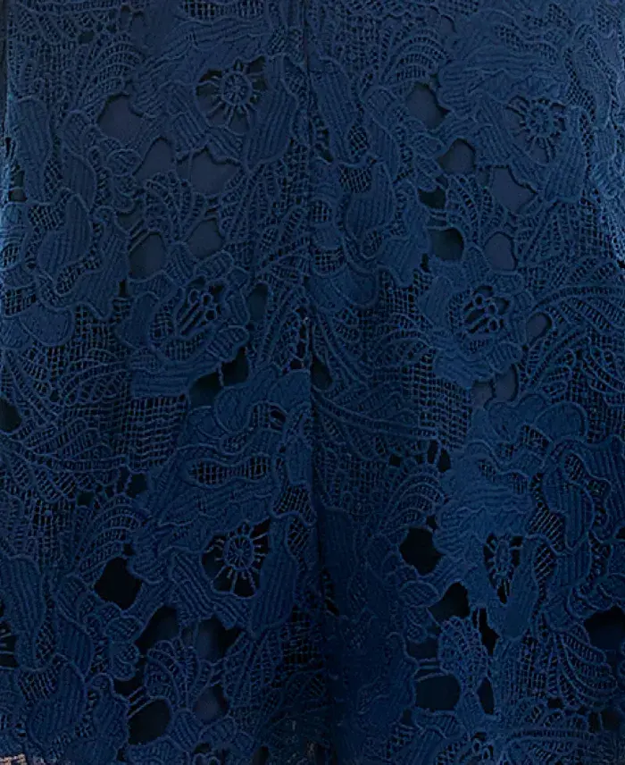 Alfani City Studios Juniors' Lace Square-Neck Skater Dress Juniors'