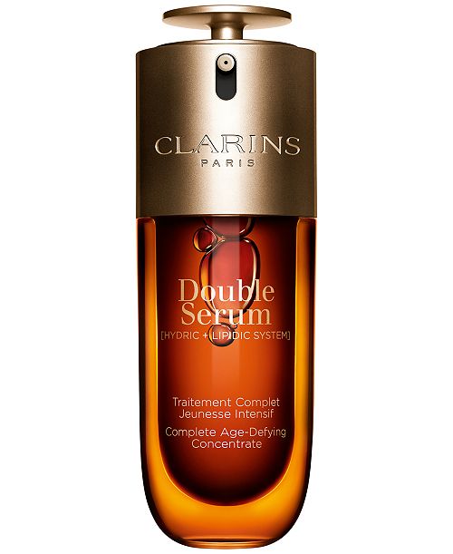 alfani Clarins Double Serum To Firm Smooth Boost Radiance & Refine Pores 2.5 oz. Beauty