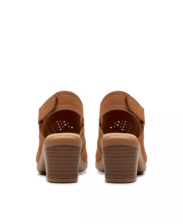 Alfani Clarks Collection Emily2 Mist Block Heel Sandals Women's Fashion Shoes & Accessories