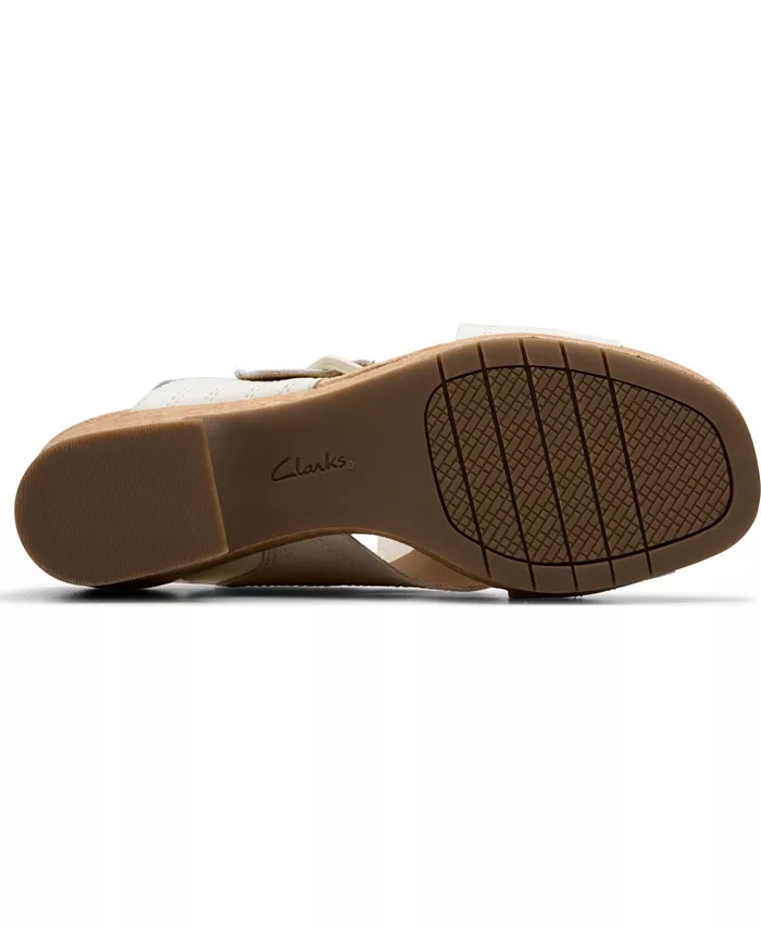 Alfani Clarks Collection Nerisa West Buckle Wedge Sandals Women's Fashion Shoes & Accessories