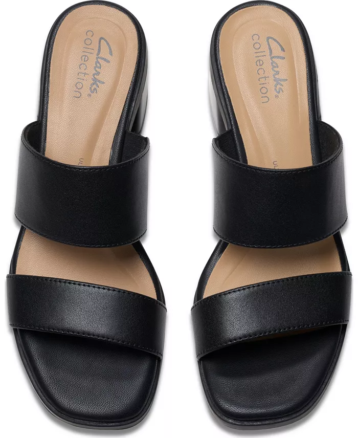 Alfani Clarks Collection Women's Jaylan Dusk Block Heel Sandals Women's Fashion Shoes & Accessories