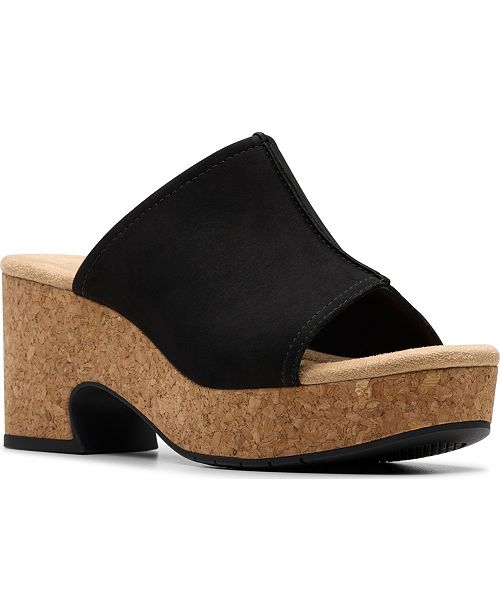 alfani Clarks Collection Women's Nerisa Vine Wedge Sandals Women's Fashion Shoes & Accessories