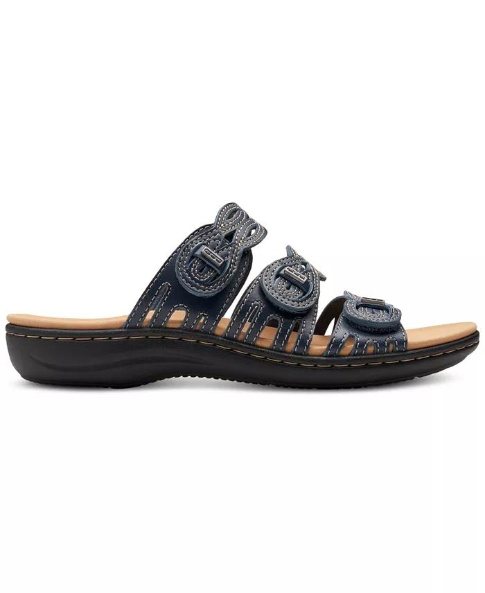 Alfani Clarks Laurieann Ruby Scalloped Twist Strap Slide Sandals Women's Fashion Shoes & Accessories