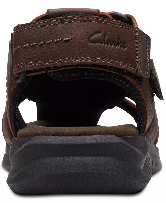 Alfani Clarks Men's Walkford Fish Tumbled Leather Sandals Men's Shoes