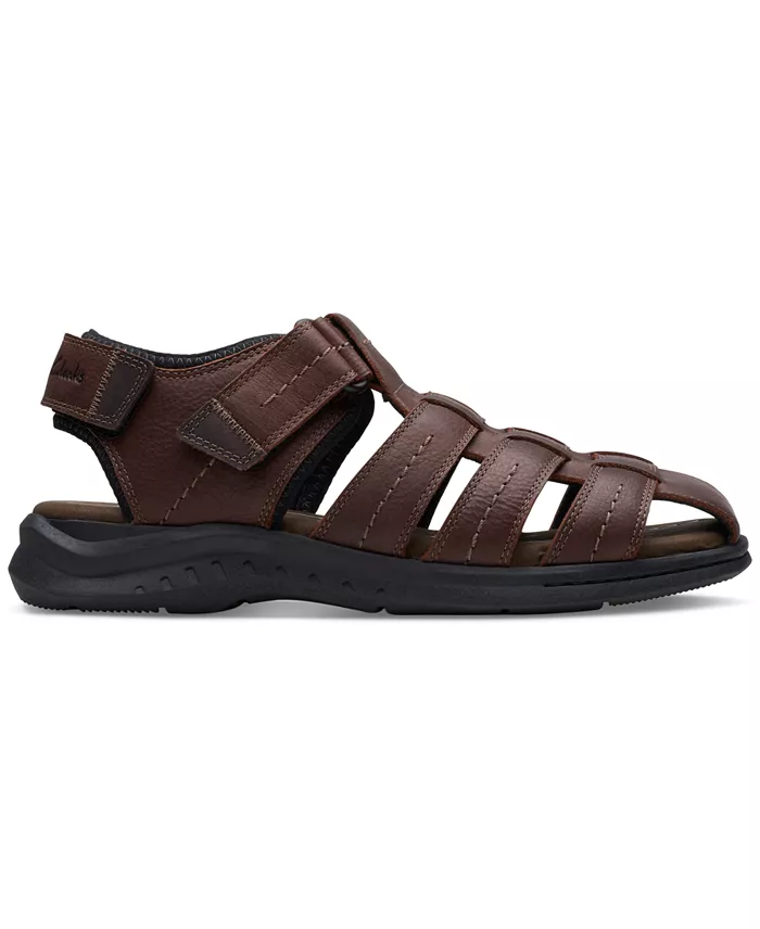 Alfani Clarks Men's Walkford Fish Tumbled Leather Sandals Men's Shoes