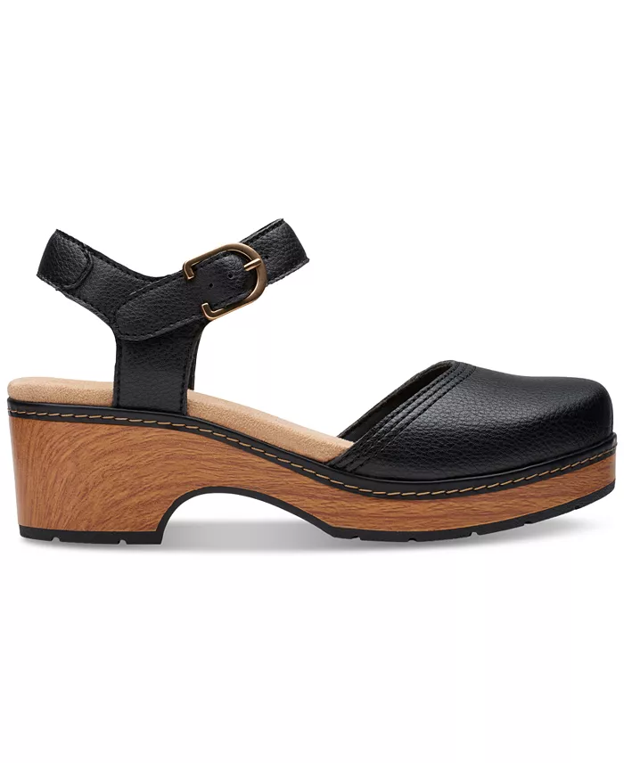 Alfani Clarks Paizlee Bay Clog-Style Block Heel Platform Shoes Women's Fashion Shoes & Accessories