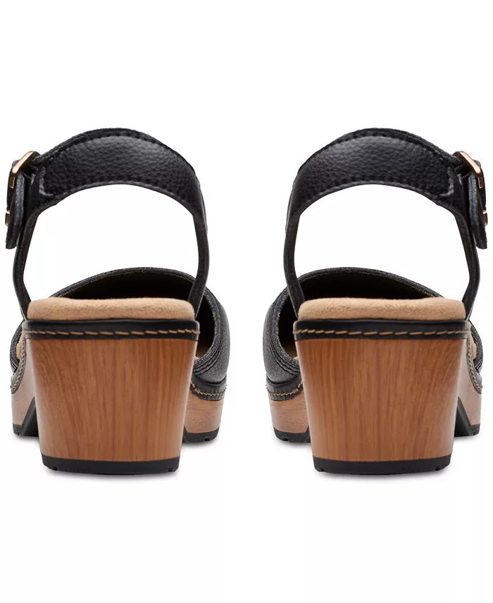 Alfani Clarks Paizlee Bay Clog-Style Block Heel Platform Shoes Women's Fashion Shoes & Accessories