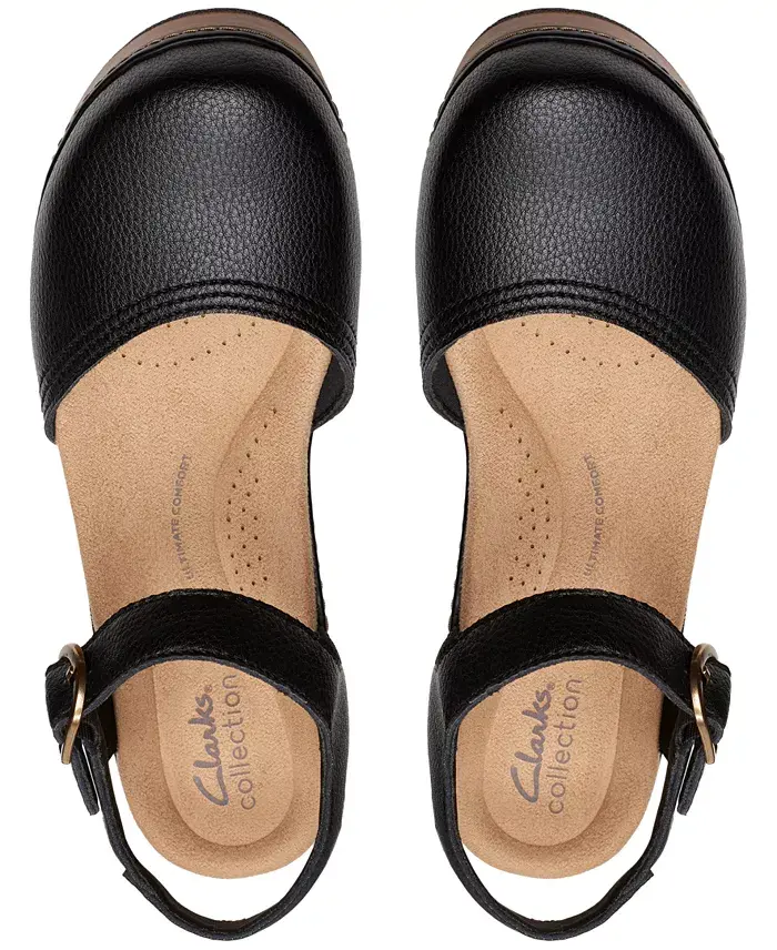 Alfani Clarks Paizlee Bay Clog-Style Block Heel Platform Shoes Women's Fashion Shoes & Accessories