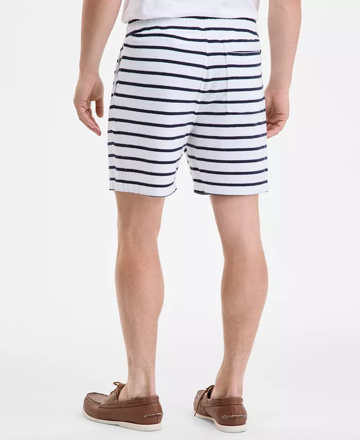 Alfani Club Room Men's Bengal Striped Terry Cloth Shorts Exclusively At Macy's Men's Fashion & Accessories