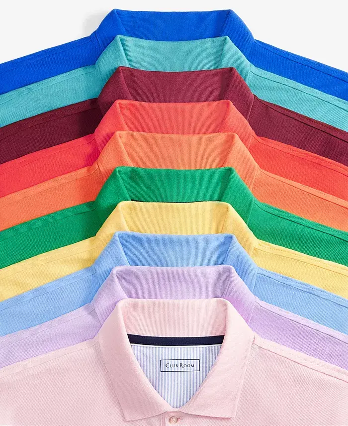 Alfani Club Room Men's Classic Fit Performance Stretch Polo Created For Macy's Men's Fashion & Accessories