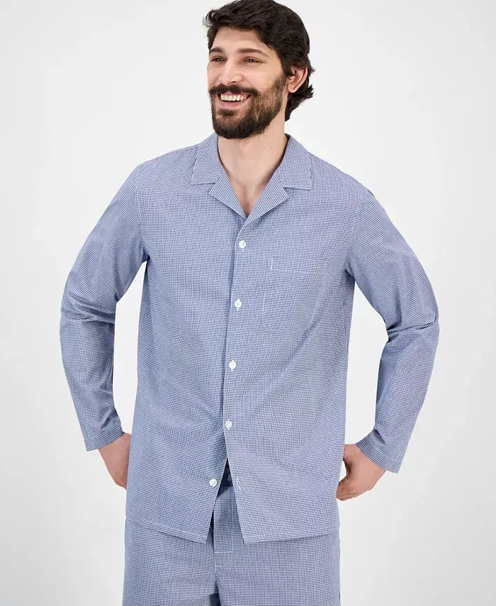 Alfani Club Room Men's Gingham Pajama Set Exclusively At Macy's Men's Fashion & Accessories
