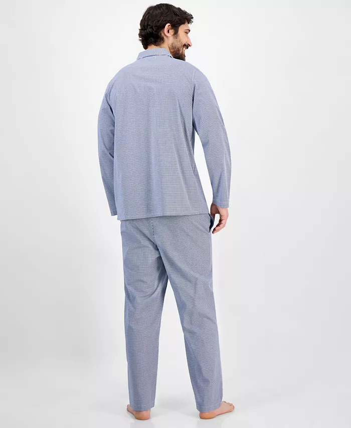 Alfani Club Room Men's Gingham Pajama Set Exclusively At Macy's Men's Fashion & Accessories