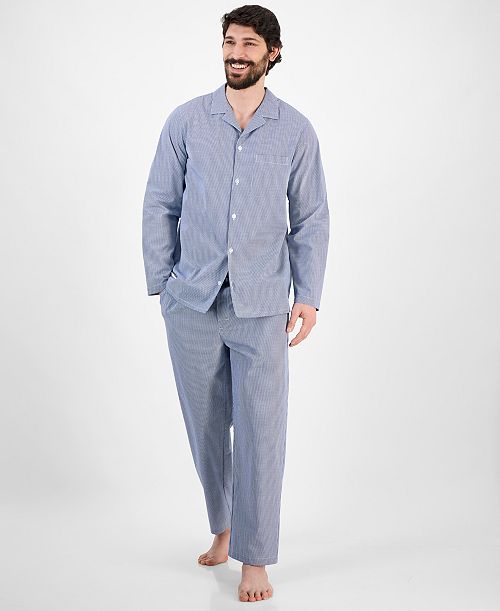 alfani Club Room Men's Gingham Pajama Set Exclusively at Macy's Men's Fashion & Accessories