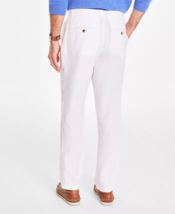 Alfani Club Room Men's Linen Solid Pants Created For Macy's Men's Fashion & Accessories
