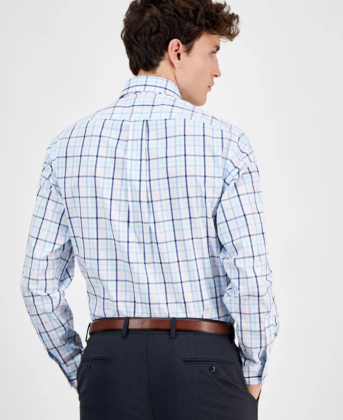 Alfani Club Room Men's Plaid Dress Shirt Exclusively At Macy's Men's Fashion & Accessories