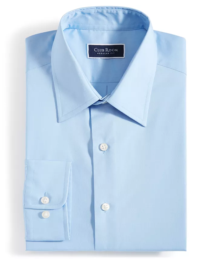 Alfani Club Room Men's Regular-Fit Dress Shirt Created For Macy's Men's Fashion & Accessories