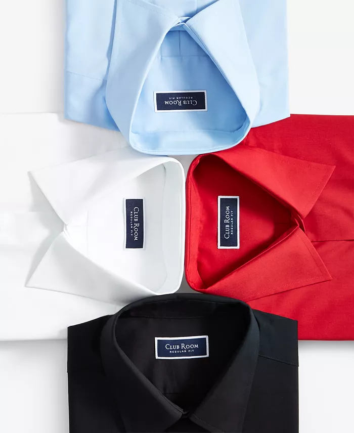 Alfani Club Room Men's Regular-Fit Dress Shirt Created For Macy's Men's Fashion & Accessories