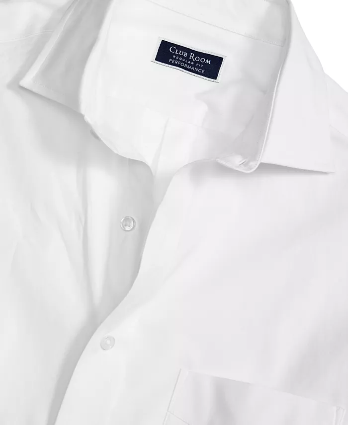 Alfani Club Room Men's Regular Fit Pinpoint Dress Shirt Created For Macy's Men's Fashion & Accessories