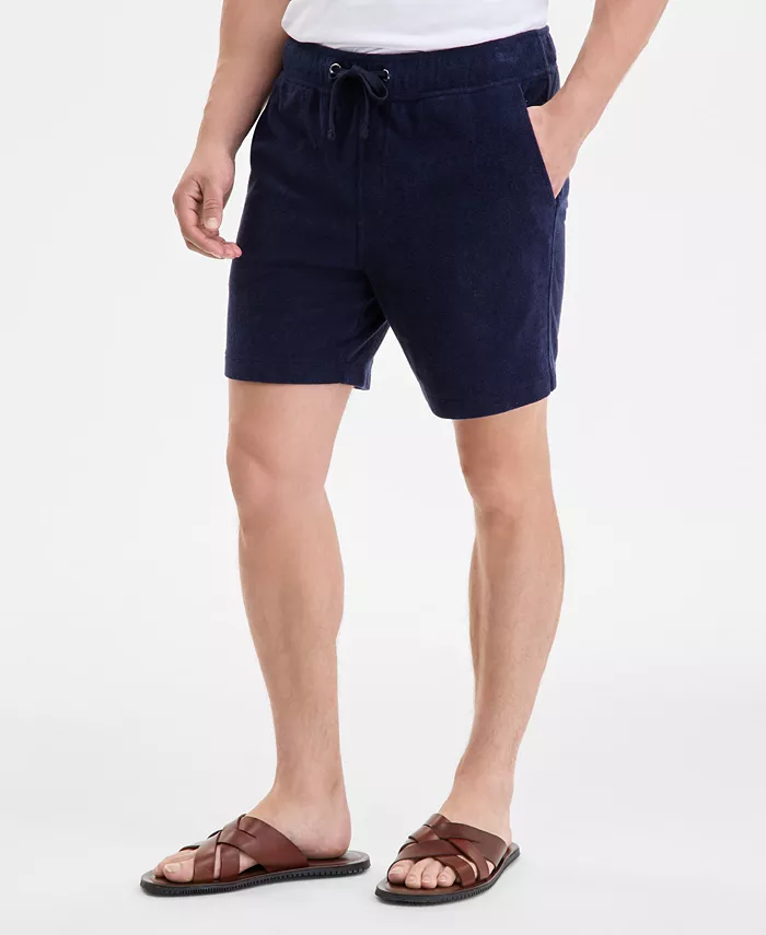 Alfani Club Room Men's Solid Terry Cloth Shorts Exclusively At Macy's Men's Fashion & Accessories
