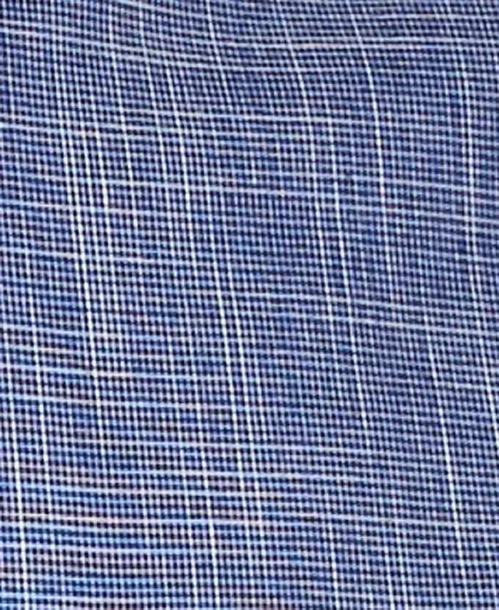 Alfani Club Room Men's Texture Check Stretch Cotton Shirt Created For Macy's Men's Fashion & Accessories