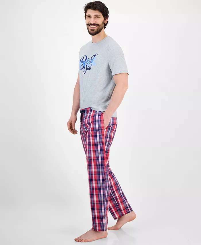 Alfani Club Room Men's Woven Plaid Pants Exclusively At Macy's Men's Fashion & Accessories