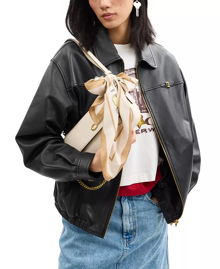 Alfani COACH Brook Small Leather Flap Chain Bag Handbags Purses & Accessories