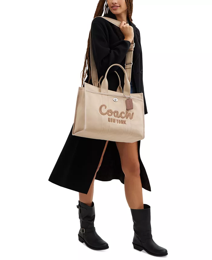 Alfani COACH Cargo Canvas Tote Bag 42 Women's Fashion Shoes & Accessories