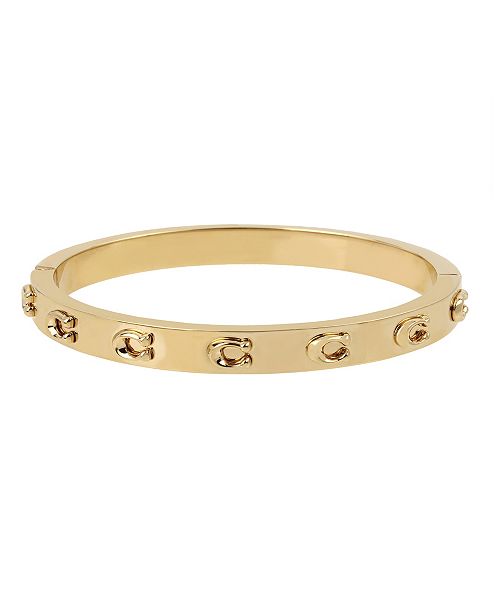 alfani COACH Signature C Hinged Bangle Bracelet Jewelry & Watches