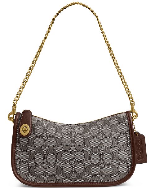 alfani COACH Swinger Bag in Signature Jacquard Handbags Purses & Accessories