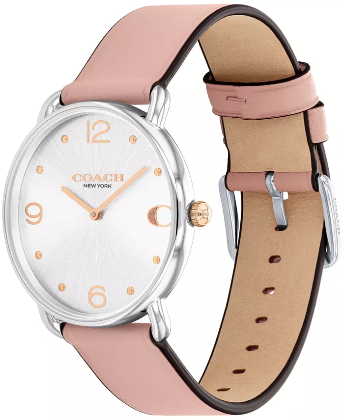 Alfani COACH Women's Elliot Blush Leather Strap Watch 36mm Jewelry & Watches