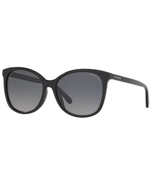 alfani COACH Women's Polarized Sunglasses HC8271U Women's Fashion Shoes & Accessories