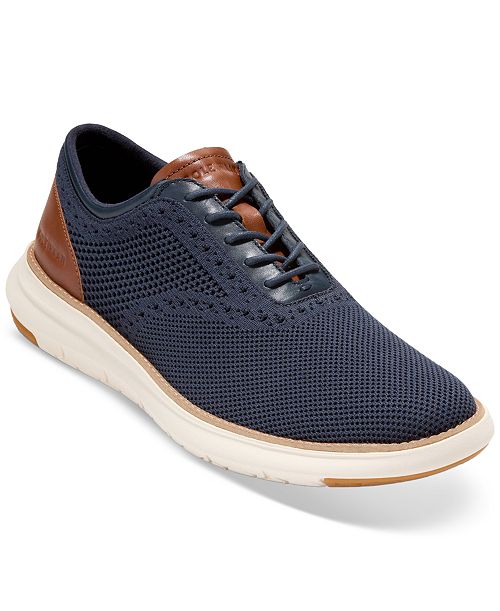 alfani Cole Haan Men's Grand Remix Lace-Up Knit Oxford Shoes Men's Shoes