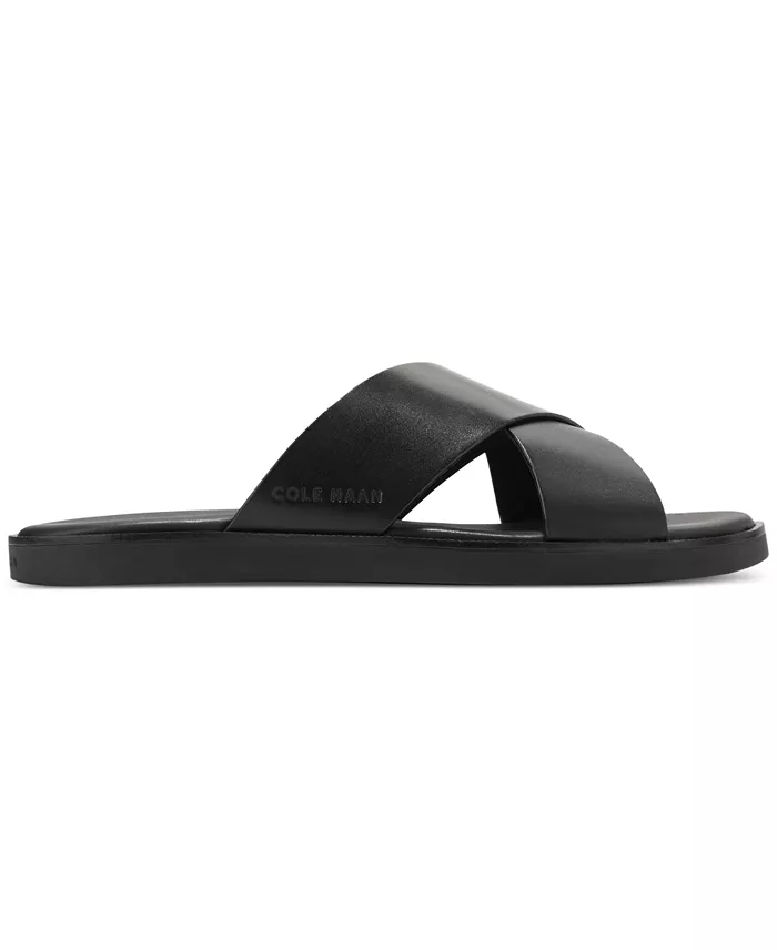Alfani Cole Haan Men's Nantucket Cross Strap Slip-On Slide Sandals Men's Shoes