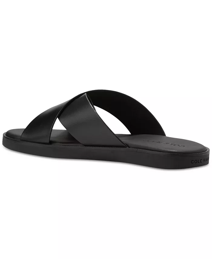 Alfani Cole Haan Men's Nantucket Cross Strap Slip-On Slide Sandals Men's Shoes
