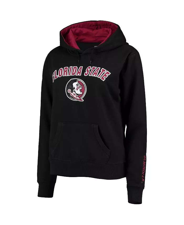 Alfani Colosseum Women's Black Florida State Seminoles Arch & Logo 1 Pullover Hoodie Sports Fan Shop