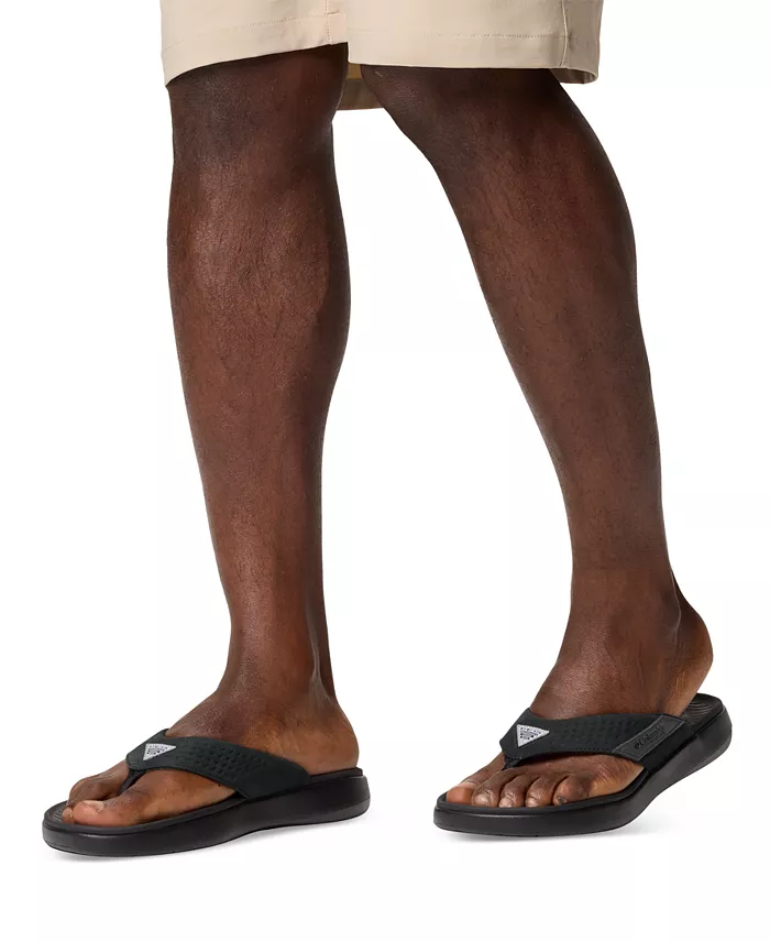 Alfani Columbia Men's Boatside™ Leather Lightweight Flip Flop Sandals Men's Shoes
