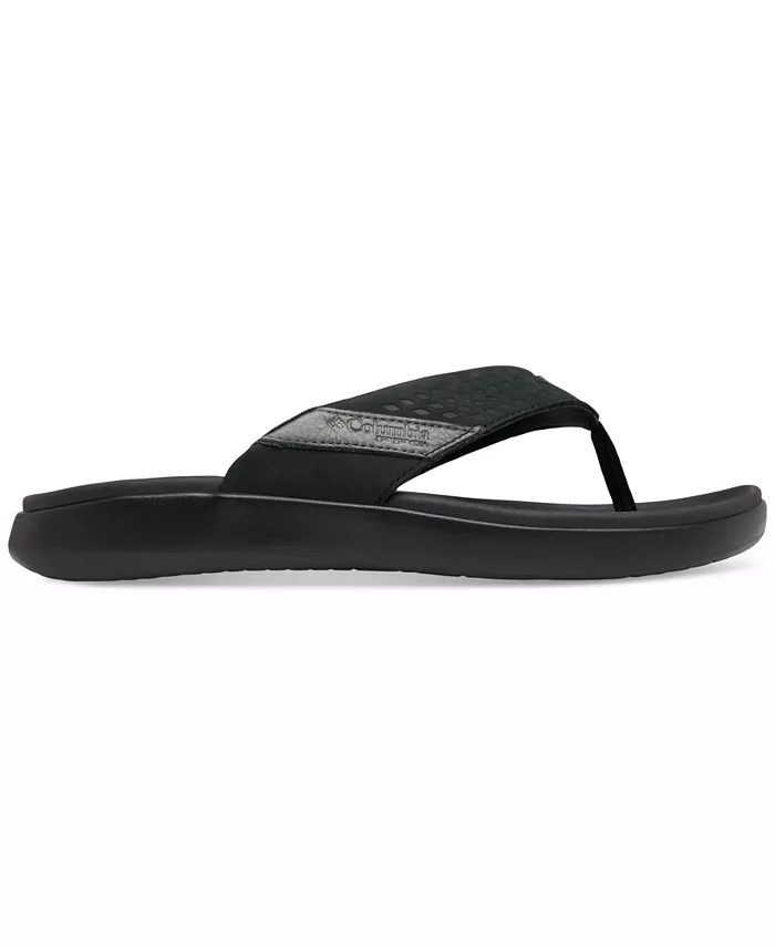 Alfani Columbia Men's Boatside™ Leather Lightweight Flip Flop Sandals Men's Shoes