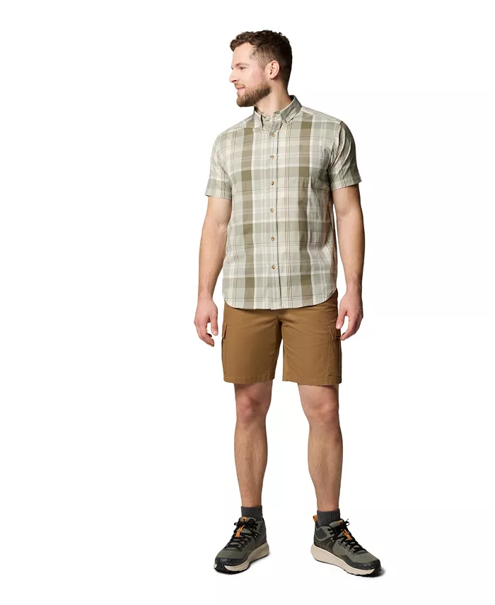 Alfani Columbia Men's Rapid Rivers Short Sleeve Plaid Shirt Men's Fashion & Accessories